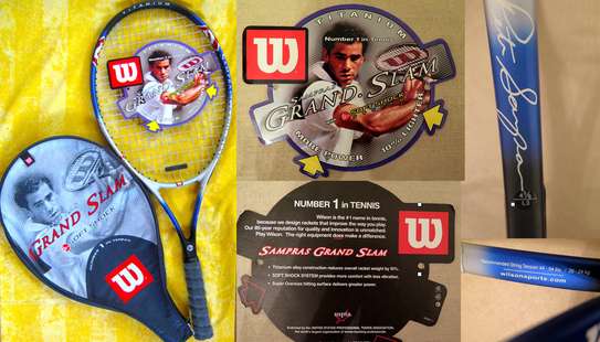 Tennis Racquet / Wilson Titanium Pete Sampras Autograph image 1