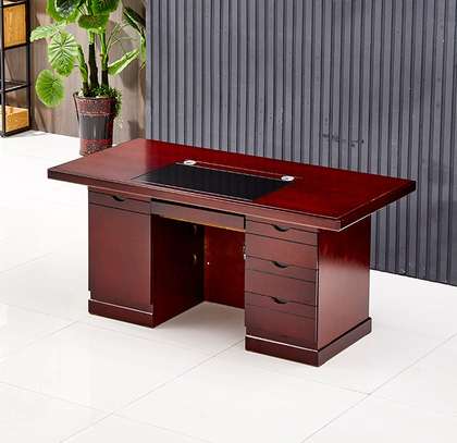 Executive Luxury CEO Mahogany Office Desk image 2