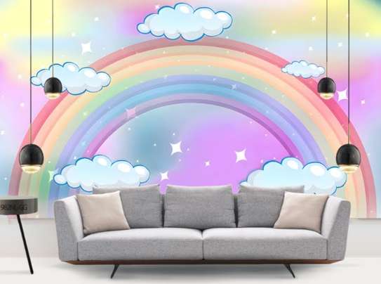 Rainbow 3d wall murals image 3