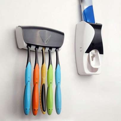 Automatic Toothpaste Dispenser Toothbrush Holder image 2