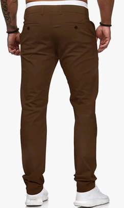 Brown Soft Khaki Men's Trousers image 3