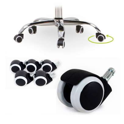 Office Chair: Black Office Chair with  headrest image 5