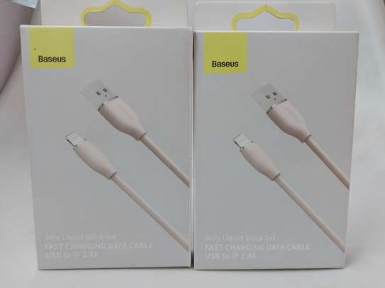 Baseus Jelly 2.4A USB to iphone FastCharging Data Cable 1.2m image 2