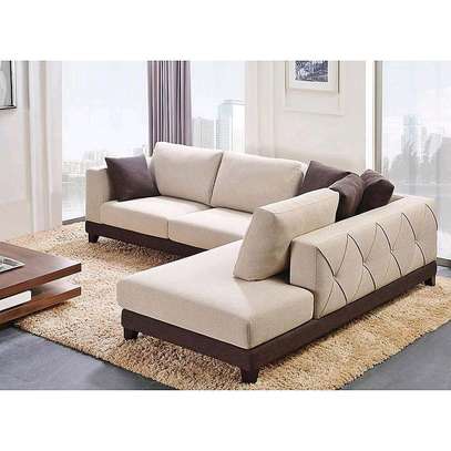 5 seater l-shaped design sofa image 1
