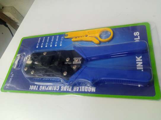 Crimping Tool & Wire Stripper For Networking RJ45 RJ11 RJ12 image 1