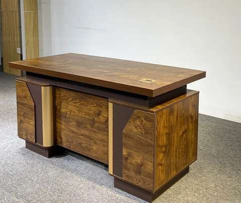 Office Desk: 1.4Meters Durable Wood Executive Desk image 3