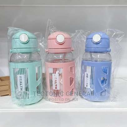 *Back in Stock Baby Bottle With Straw and Carrying Strap image 2