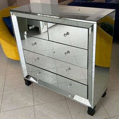 Mirrored chest of drawer image 1