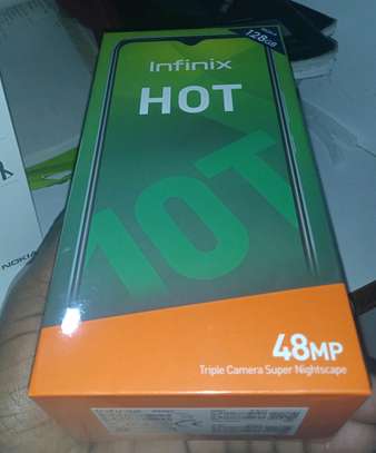 Infinix Hot 10T 128gb 4gb Ram 5000mAh Battery 13mp Camera 4G Network+1 year warranty Guarantee image 1