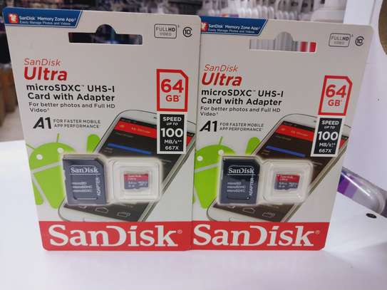 SanDisk Ultra 64GB microSDXC UHS-I Class 10 Memory Card image 1
