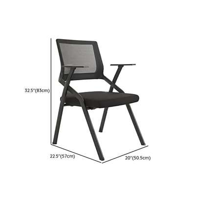 Folding Office Chair with Writing Tablet image 5