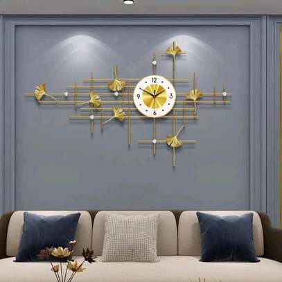 Metal Silent Wall Clock Luxury.Size image 1