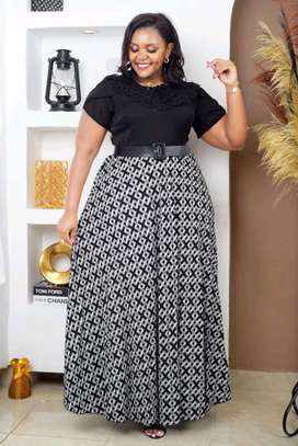Plus Size Maxi Dress Belted Waist image 4