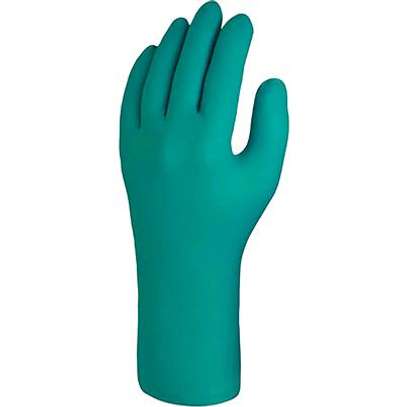 Green Nitrile Chemical Resistant Gloves image 4