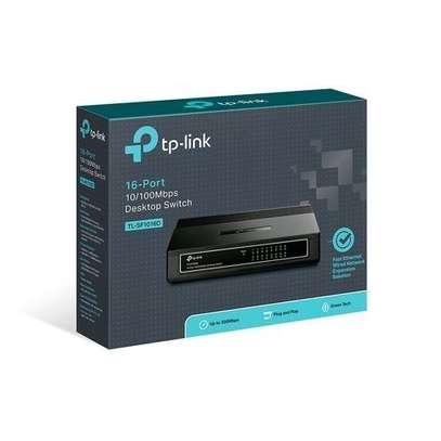 TP-Link 16-Port Desktop Switch TL-SF1016D Black image 1