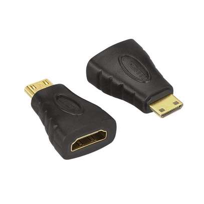 hdmi adapter mini hdmi male to hdmi female connector image 1