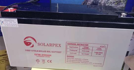 Solarpex Solar battery  200ah  12v image 1