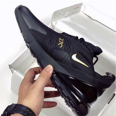 Black/Gold Airmax 270 Nike Sneakers Men And Women Shoes image 1