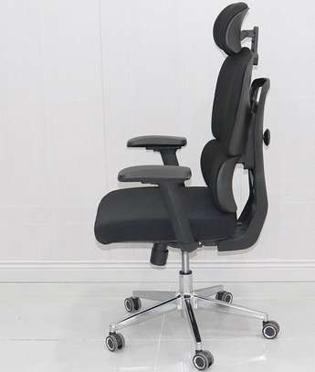 Office Chair:  Fabric Orthopedic Office Seat image 3