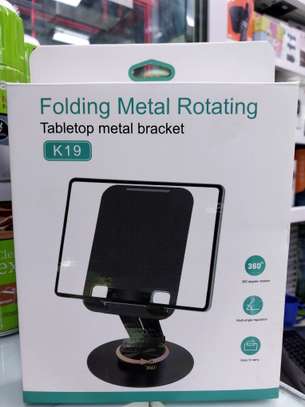 Aluminum Alloy Desktop Tablet Stand 360 Degree Rotating image 3
