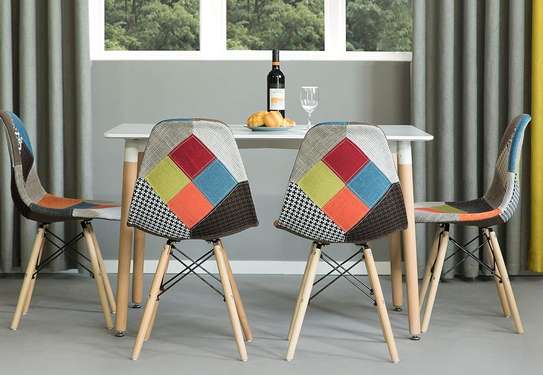 Office Chair: Armless Multi-Coloured Eames Chair image 4