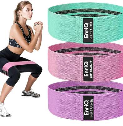 3pcs  Fabric high Resistance Glute Bands image 1