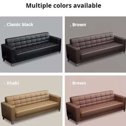 Office Sofa; Elite Leather Quality Office Sofa image 5