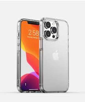 IPAKY TPU PC HYBRID TRANSPARENT SHOCKPROOF CASE FOR IPHONE 13 PRO MAX image 1
