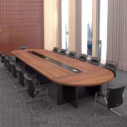 Boardroom Table: Long Facilitating Halls Boardroom Table image 1