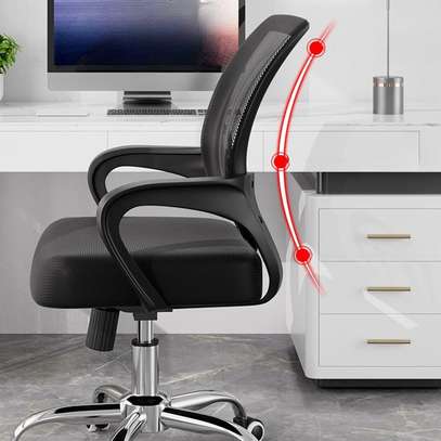 Office seats: Low back adjustable clerical office chair image 1