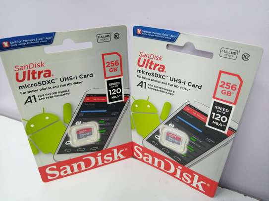Supreme Quality SanDisk 256GB Ultra MicroSDXC UHS-I Memory Card- 120MB/s image 1