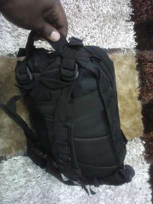 Tactical backpack black multiple handles and pockets 25l image 7