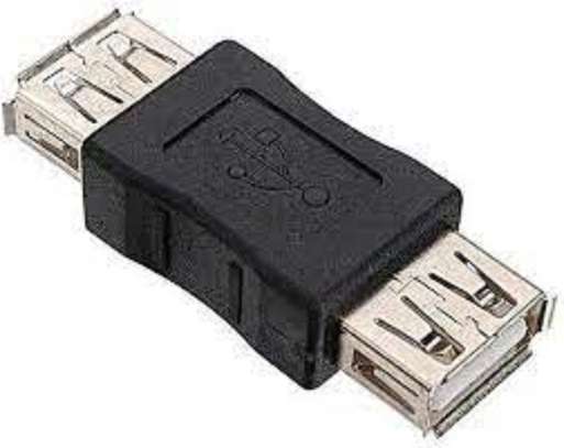 USB 2.0 A Female to A Female Coupler Adapter for USB Cable image 1