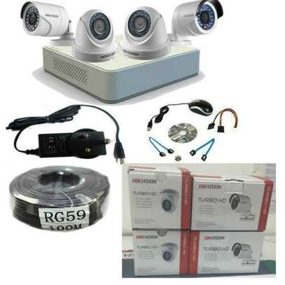 Hikvision 4 HD CCTV Camera Full Kit image 1