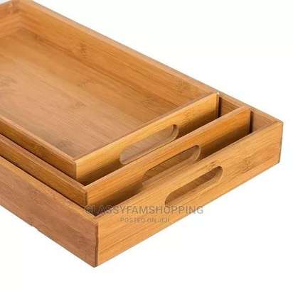High Quality Multifunctional Bamboo Serving Trays image 12