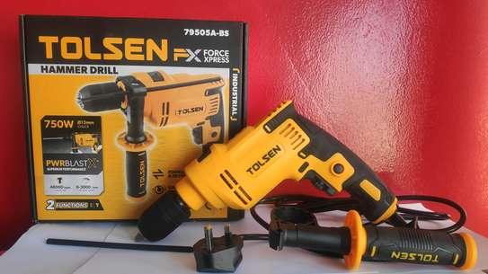 Hammer Drill Tolsen 750W Automatic Chuck 13mm image 1