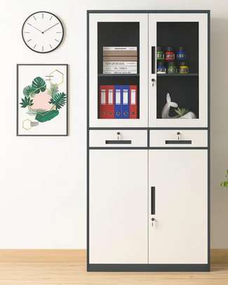 Office Cabinet: Dark Grey Metal Office Cabinet image 5