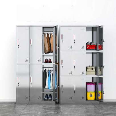 Office Cabinet : 6- Locker Office Storage Cabinet image 1