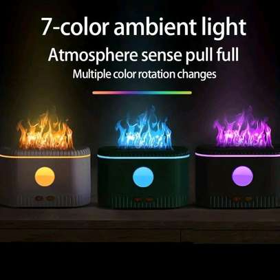 Ultrasonic Air Humidifier with Simulation Flame Lighting image 1