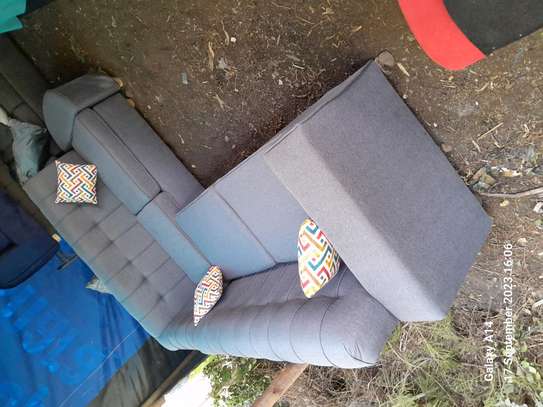 6seater grey l seat sofa set on sell image 2