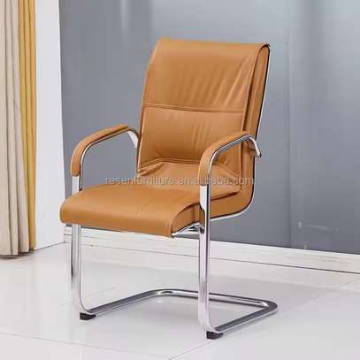 Leather Office Guest Chair image 7