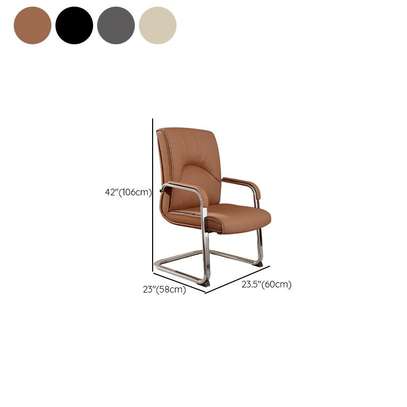 Office Chair: Non Adjustable Office Chair In Pure Black image 2