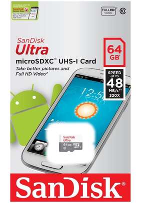 Sandisk 64GB Ultra Micro SD SDHC Class 10 TF Memory Card 80MB UHS-I image 1