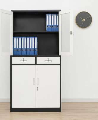 Office Cabinet: Dark Grey Metal Office Cabinet image 3