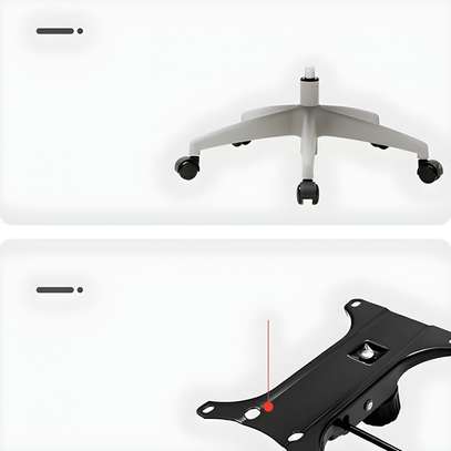 Office Chair: White Orthopedic Office Chair image 2