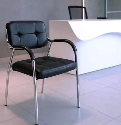 Office Chair: Padded Catalina Chrome Armchair image 5