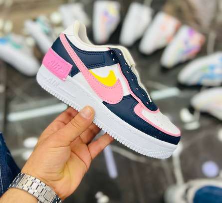 Air force 1 shadow white and pink sneakers top