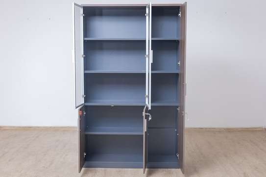 3-Door executive wooden office cabinet image 3