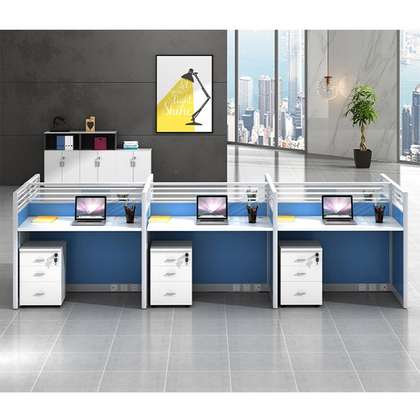 Executive Modern MDF 6-Way Work Station image 5