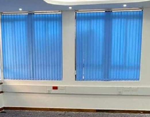 stylish blue office blinds image 2